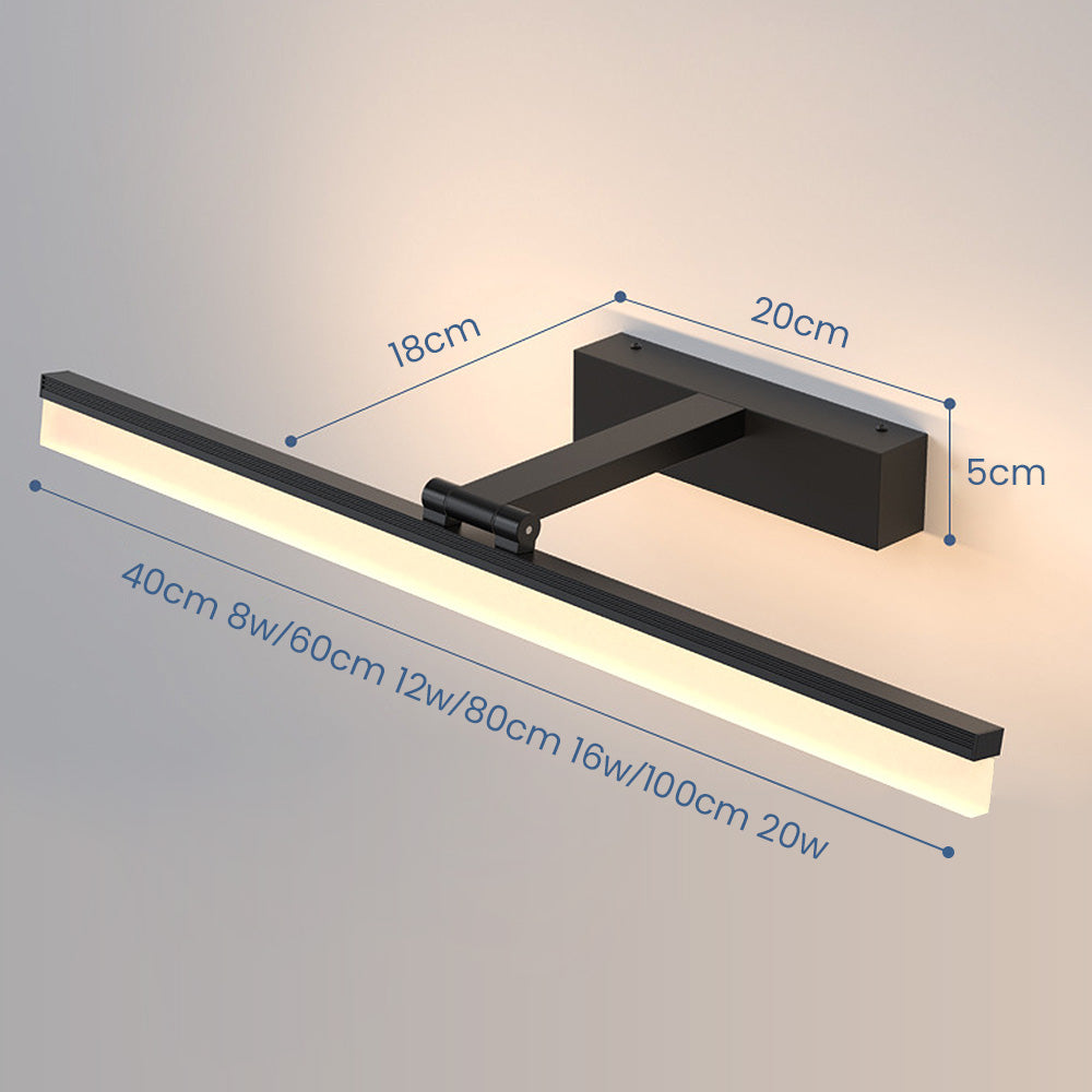 Luz de Pared LED Elegante para Baño - Aplique Minimalista Moderno para Espacios de Baño