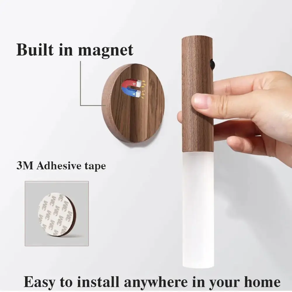 Luz de Pared LED Acrílica con Sensor de Movimiento