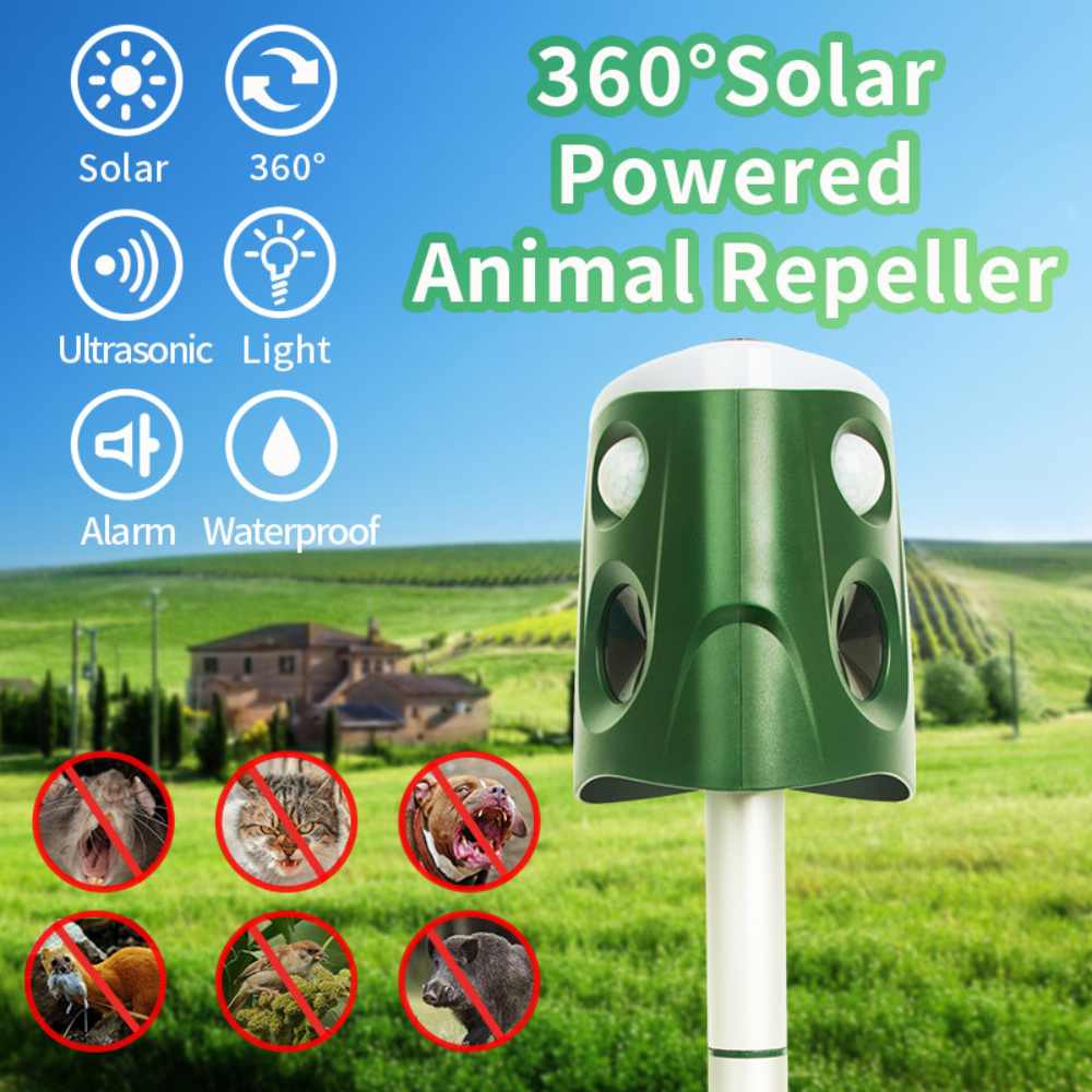 Repelente de Animales 360° 3 en 1