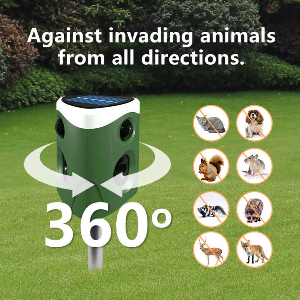 Repelente de Animales 360° 3 en 1