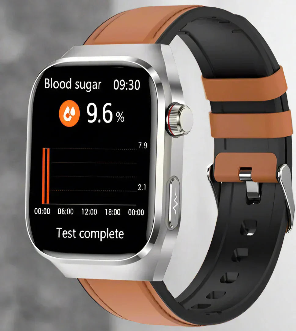 Reloj Inteligente de Salud con EKG y Pantalla AMOLED de 2,04 – Monitorea el Pulso, Azúcar en Sangre y Más
