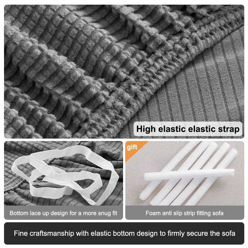 Funda de Sofá Stretch Jacquard para Sofás de 1 a 5 Plazas y Sofás Esquinados
