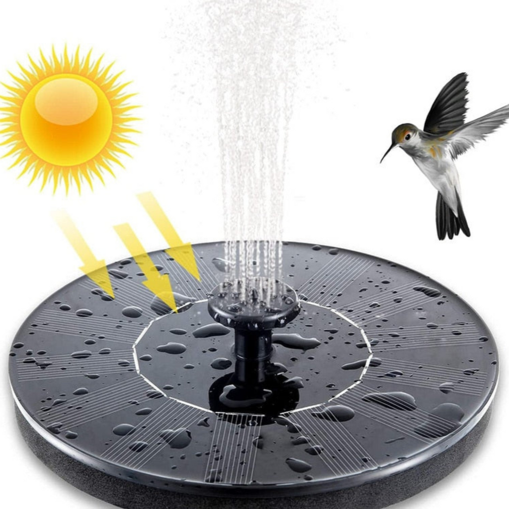 Fuente de jardín ecológica para pájaros – Fuente de agua solar para su jardín