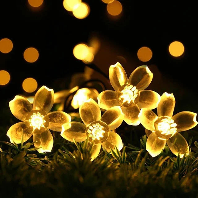 BlossomGlow - Luces de hadas de flor de durazno para una atmósfera de jardín romántica y acogedora