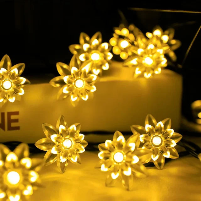BlossomGlow - Luces de hadas de flor de durazno para una atmósfera de jardín romántica y acogedora