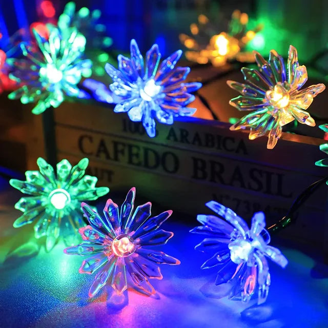 BlossomGlow - Luces de hadas de flor de durazno para una atmósfera de jardín romántica y acogedora