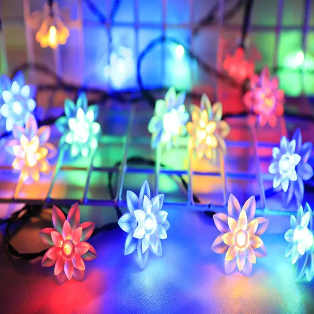BlossomGlow - Luces de hadas de flor de durazno para una atmósfera de jardín romántica y acogedora