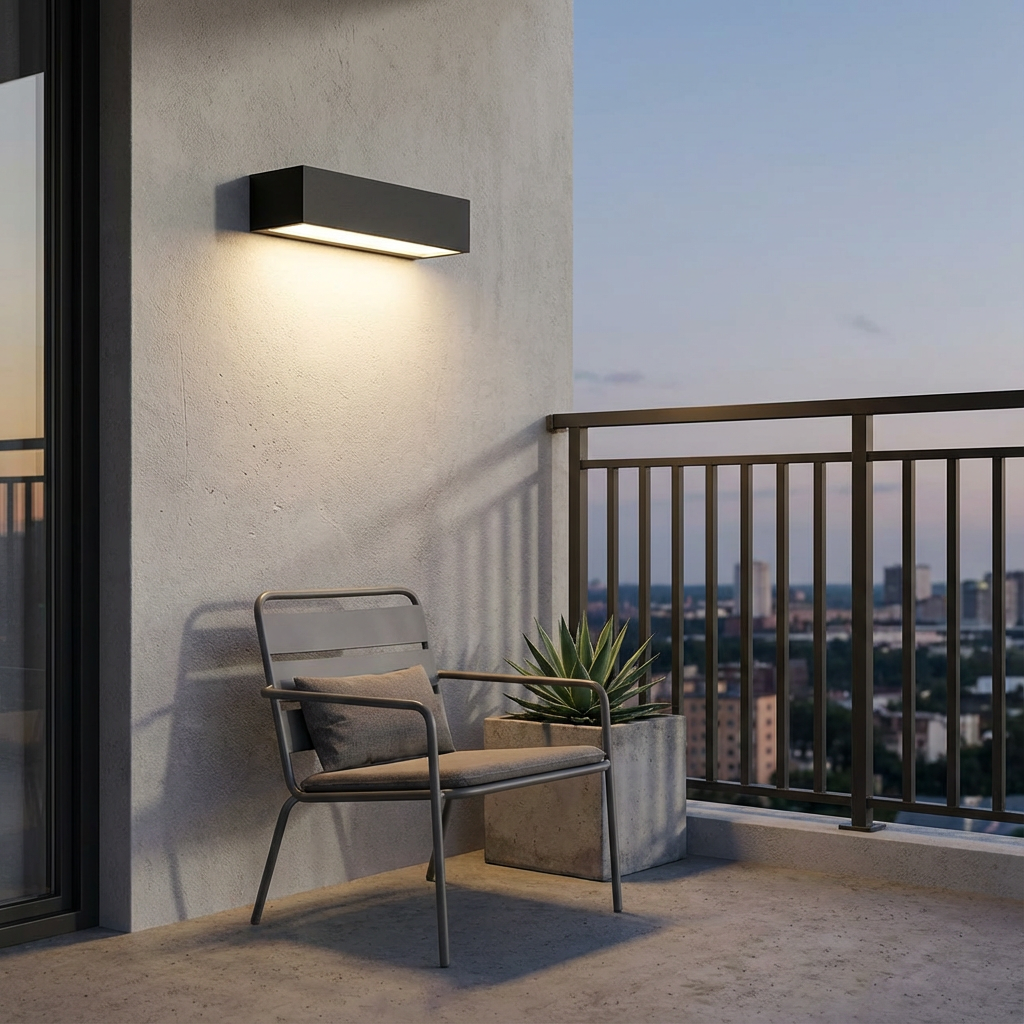 Lámpara de Pared Solar LED – Lámpara Minimalista para Exterior con IP65