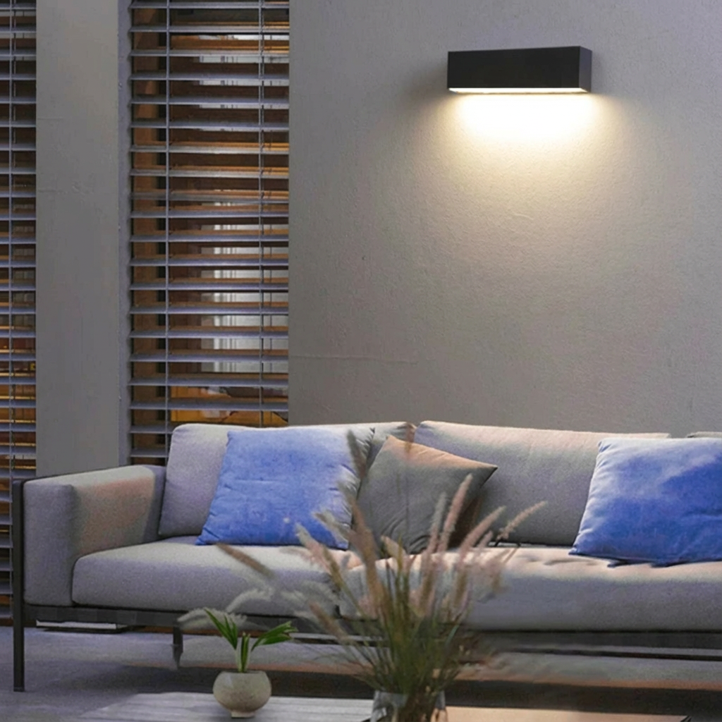 Lámpara de Pared Solar LED – Lámpara Minimalista para Exterior con IP65