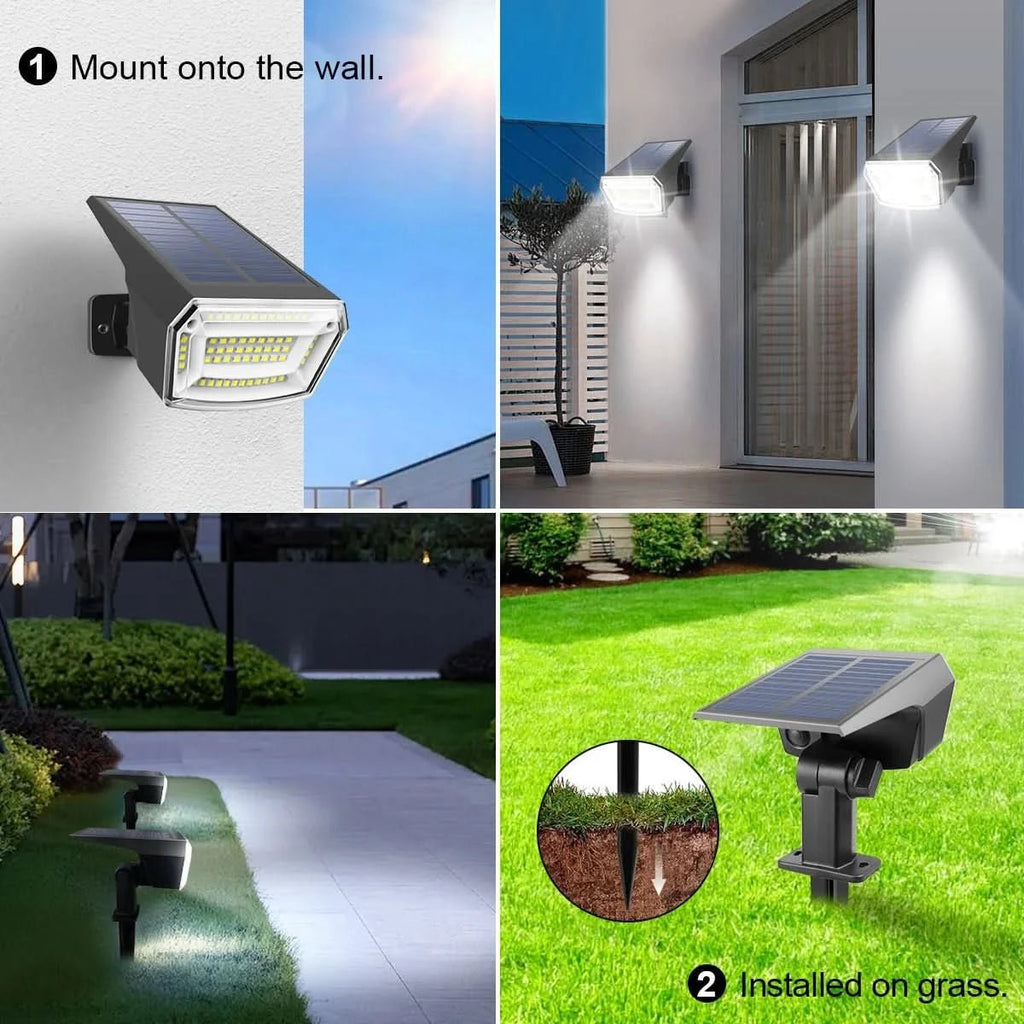 SUNRAYLUX – Luz de Inundación LED Solar para Iluminación de Seguridad Exterior
