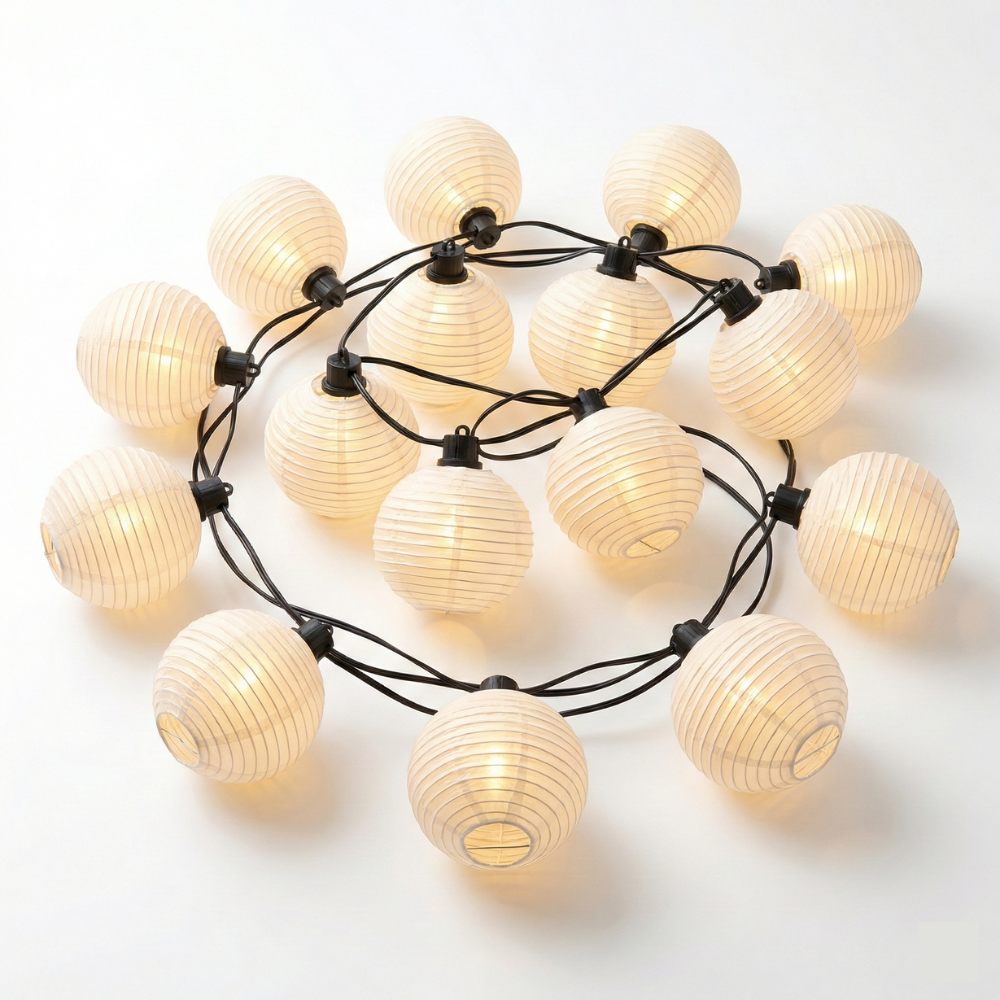 Luces de Cadena Solares | Luces de Patio Art Deco Impermeables para Decoración Exterior