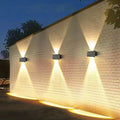 Lámpara Solar de Pared Exterior con Iluminación LED Impermeable IP65 y Energía Solar