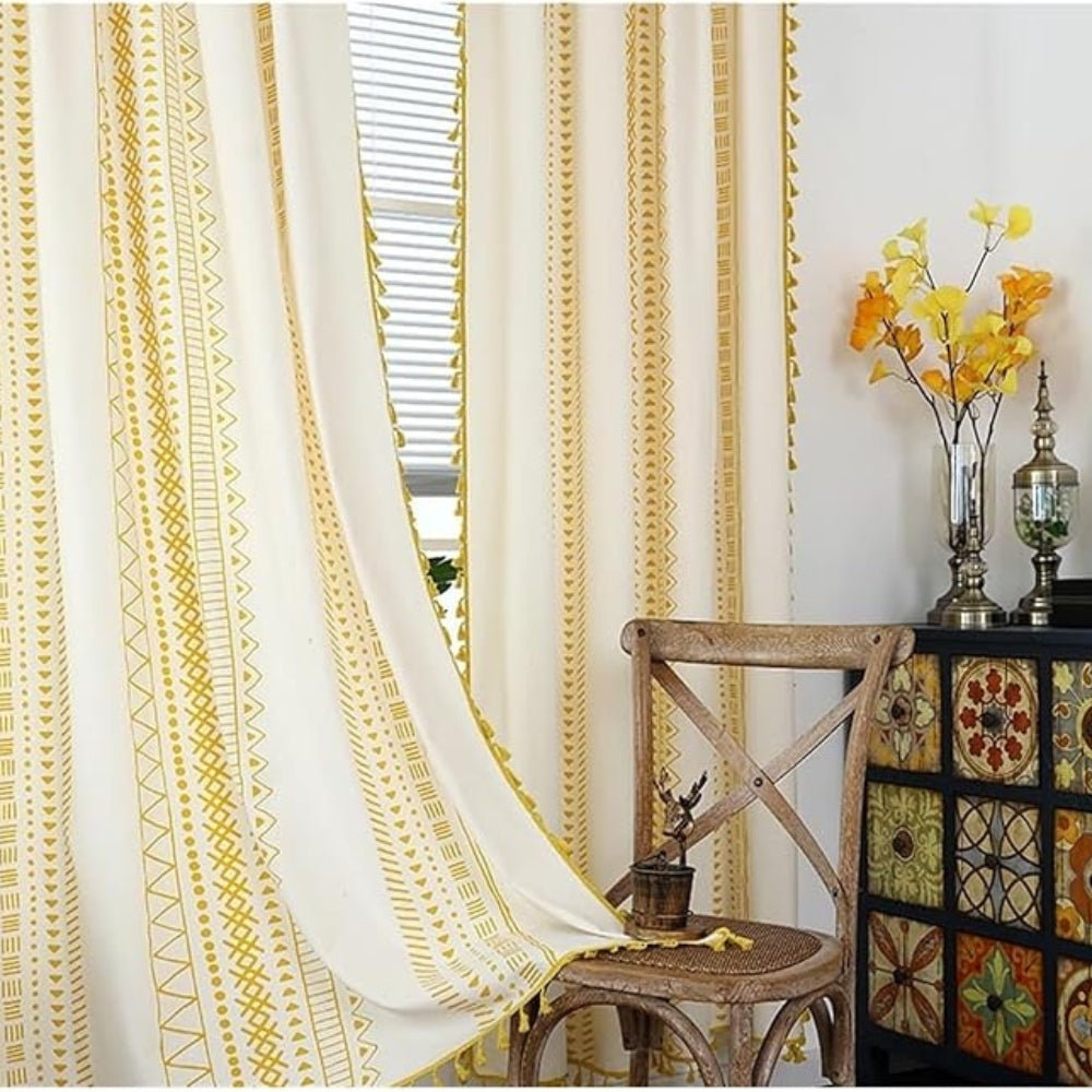 Cortina de Borlas Artesanal Solstice Loom