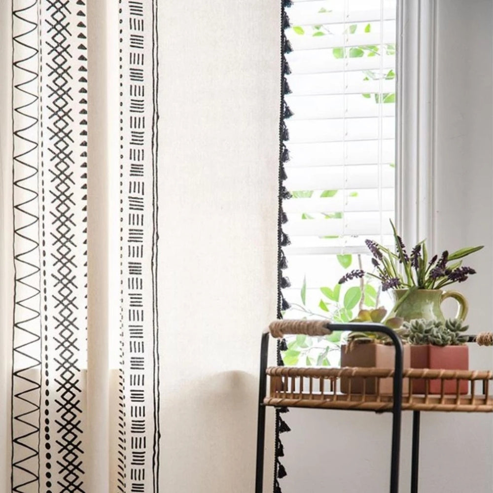 Cortina de Borlas Artesanal Solstice Loom