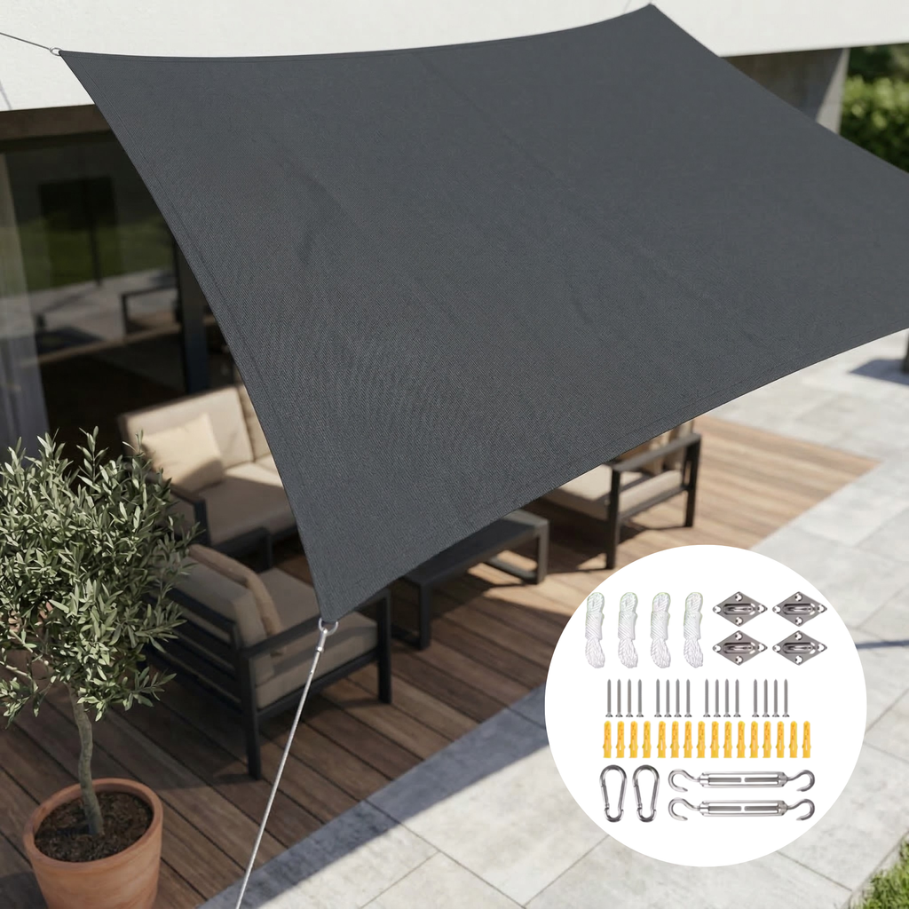 Toldo Rectangular Impermeable | Tela Exterior Resistente al Agua | Protección UV | SkyCover