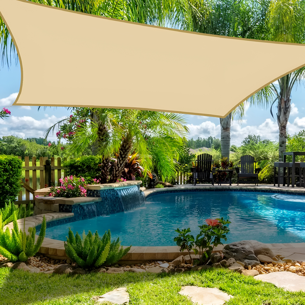 Toldo Rectangular Impermeable | Tela Exterior Resistente al Agua | Protección UV | SkyCover