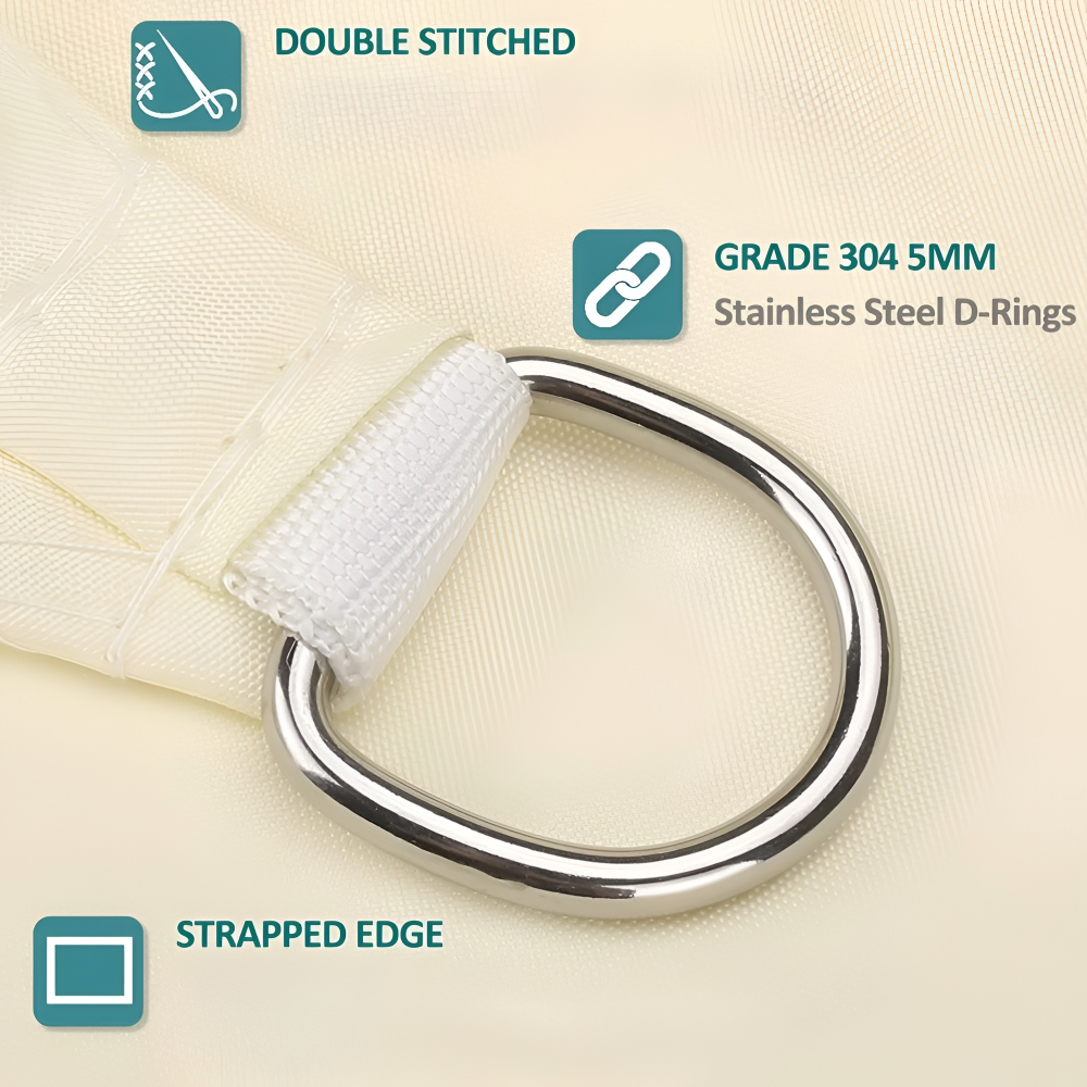 Toldo Rectangular Impermeable | Tela Exterior Resistente al Agua | Protección UV | SkyCover