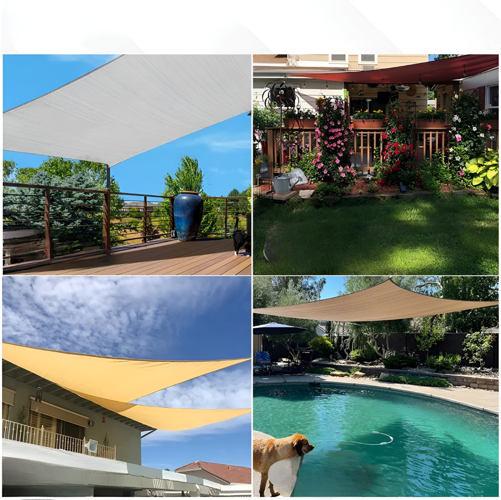 Toldo Rectangular Impermeable | Tela Exterior Resistente al Agua | Protección UV | SkyCover