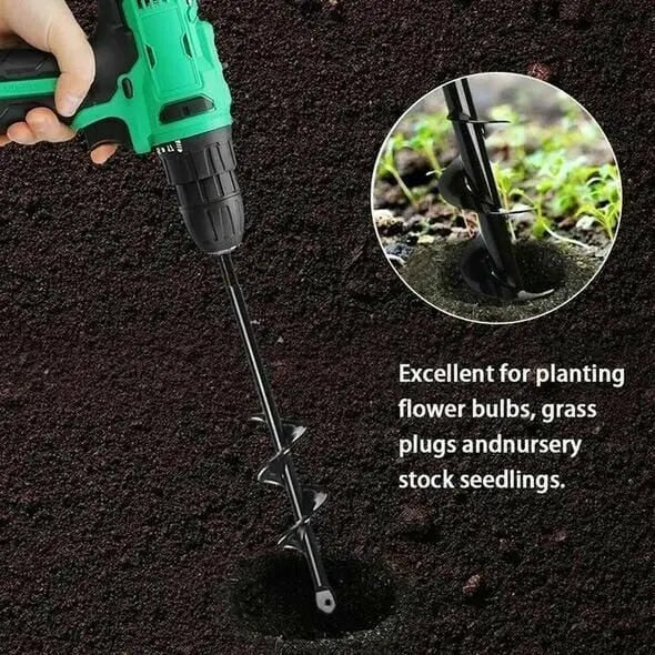 Taladro de Jardín Espiral – Agujero de Plantación Rápido con Cualquier Taladro