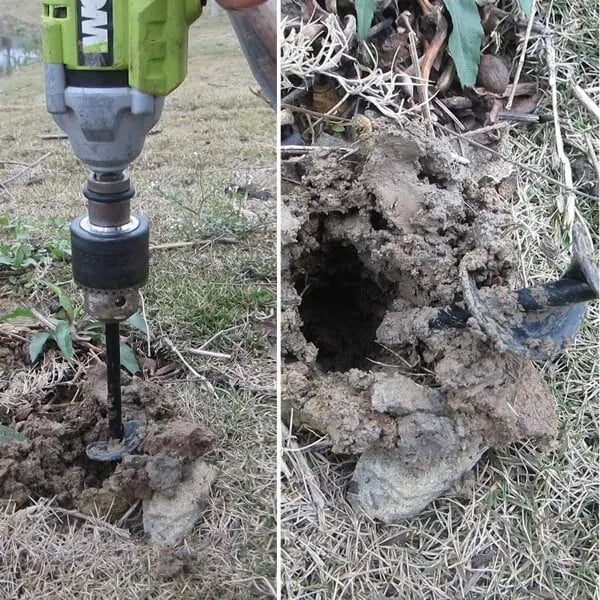 Taladro de Jardín Espiral – Agujero de Plantación Rápido con Cualquier Taladro