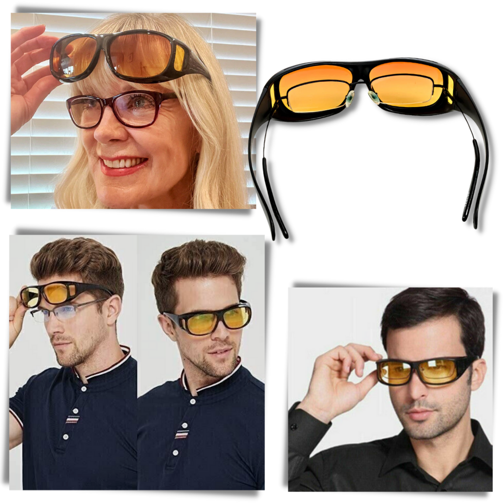 Gafas Polarizadas para Conducir de Noche con Tecnología LED GlareCut – Visión Segura para Conductores