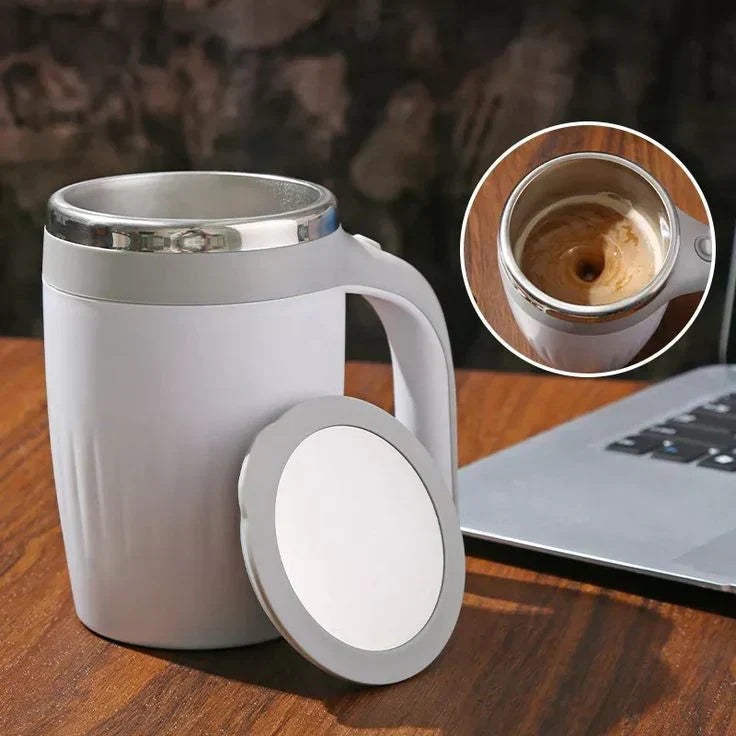 QuickStir - Taza auto-mezcladora sin esfuerzo para bebidas perfectamente mezcladas