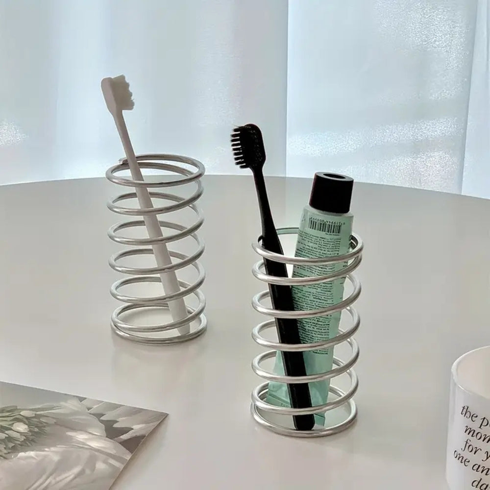 Soporte para Cepillos de Dientes de Acero Inoxidable en Espiral