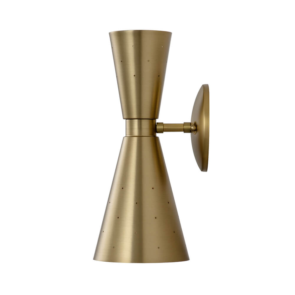 Brassica | Aplique de pared en forma de cono doble