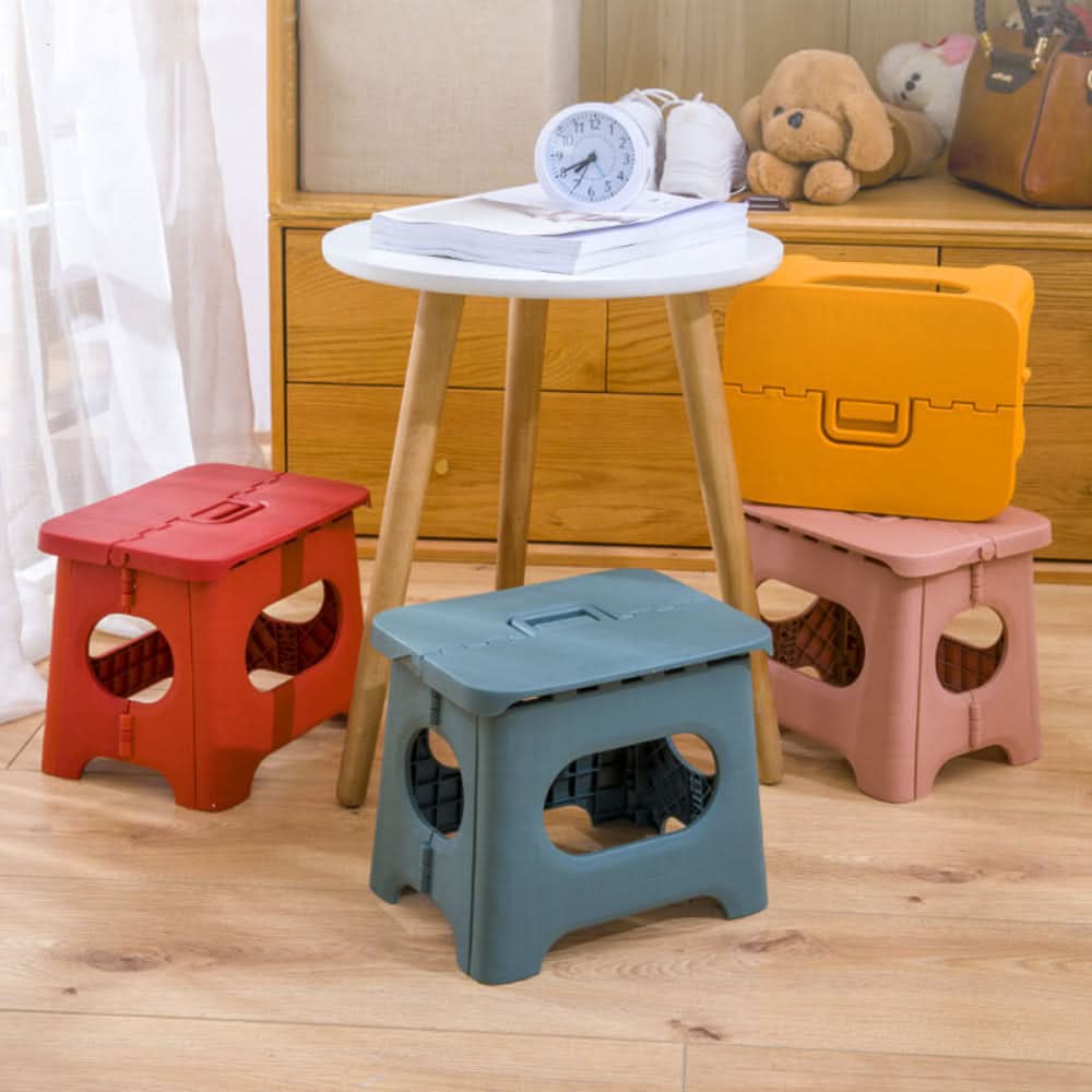 Taburete Plegable con Asa para Adultos y Niños