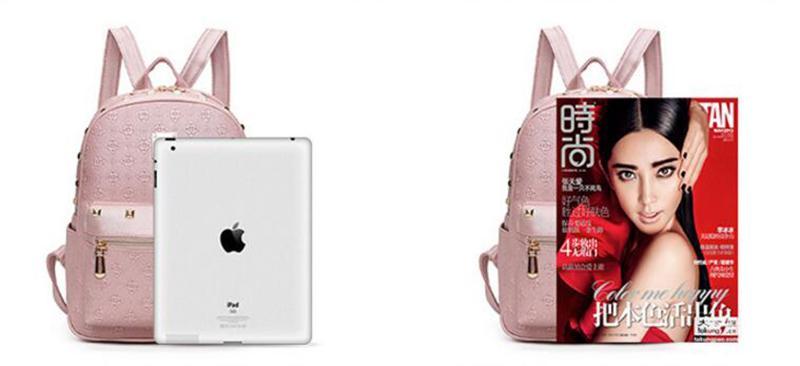 Mochila de Cuero Elegante para Mujer Urbana con Correas Ajustables y Acentos Dorados – Espaciosa y Funcional