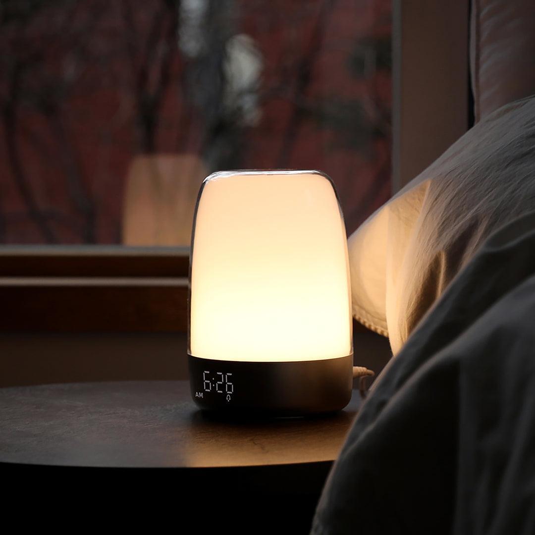 Despertador con Luz de Amanecer | Simulación de Luz Natural con Luz de Despertar Regulable para Mañanas Suaves