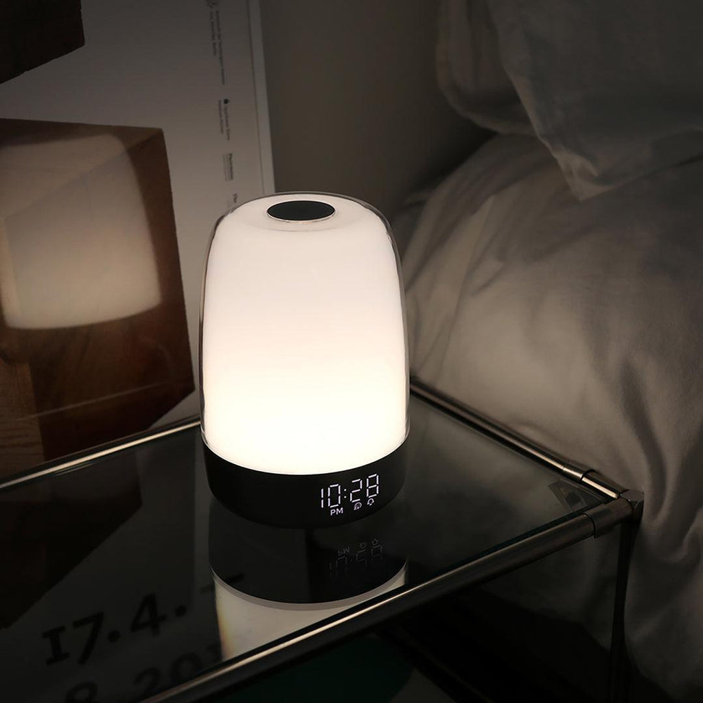 Despertador con Luz de Amanecer | Simulación de Luz Natural con Luz de Despertar Regulable para Mañanas Suaves