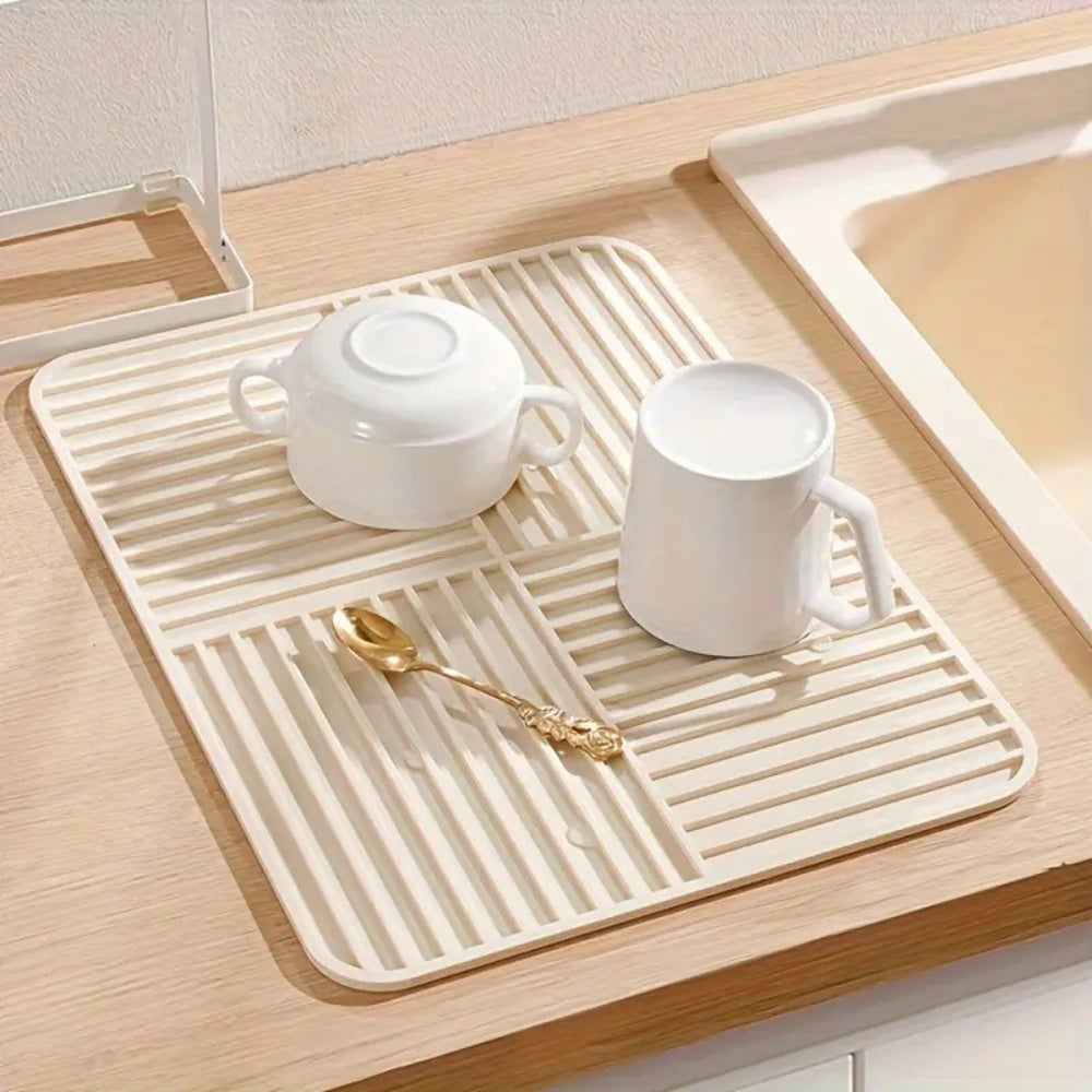 Tapete de Secado Plegable Multiusos con Superficie Estriada