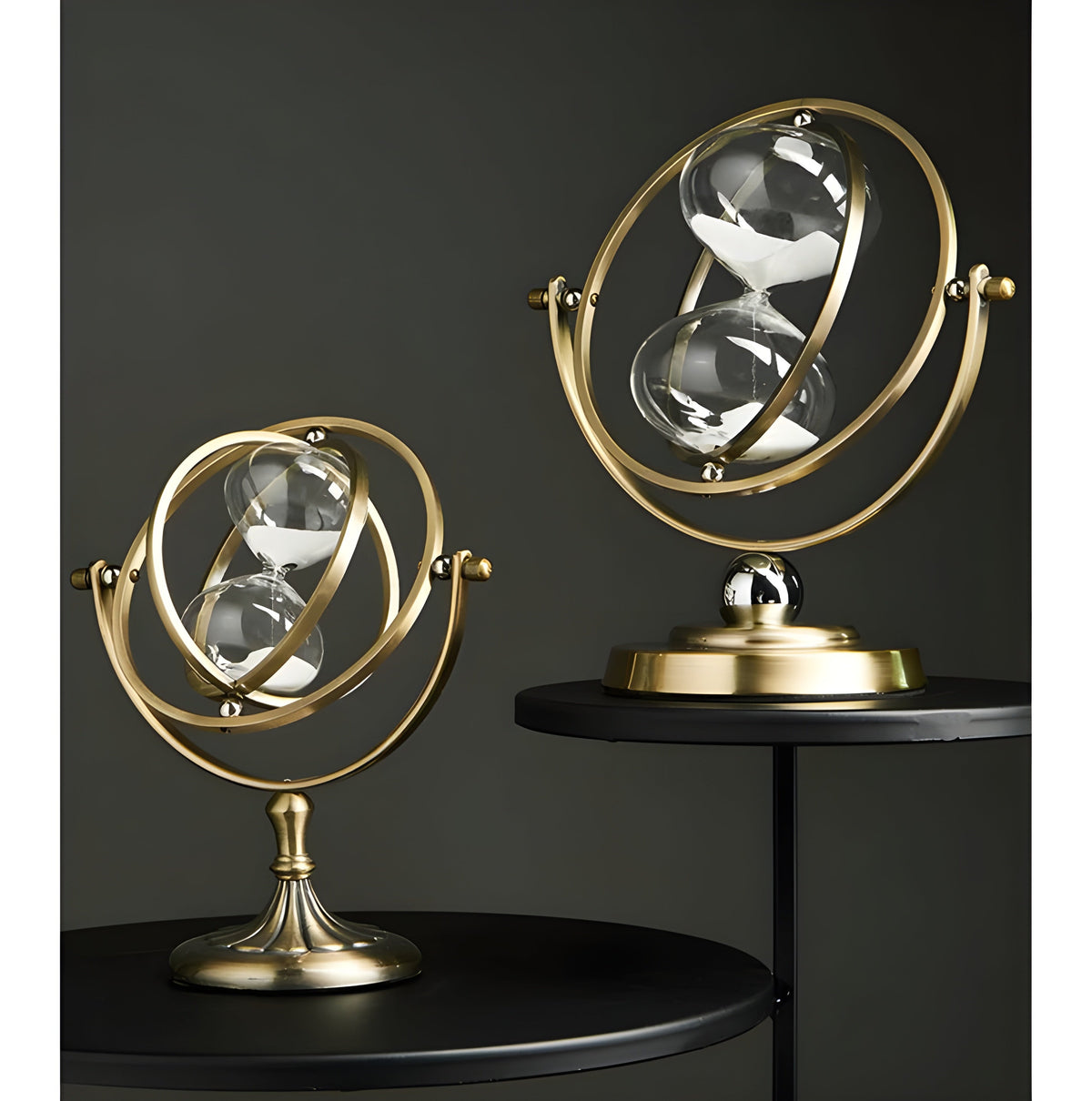 BowLift | Reloj GracefulTime – Reloj de Arena de Lujo con Elegante Marco Dorado y Diseño Atemporal