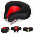 BowLift | Silla de bicicleta sin nariz para montaña con acolchado grueso y suave (Rojo)