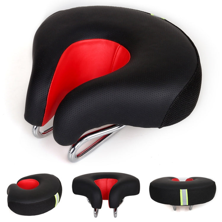 BowLift | Silla de bicicleta sin nariz para montaña con acolchado grueso y suave (Rojo)