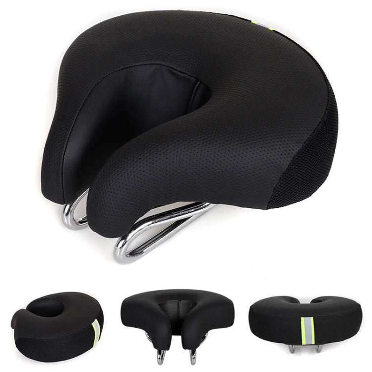 Kalsten | Silla de bicicleta sin nariz para montaña con acolchado grueso y suave (Negro)
