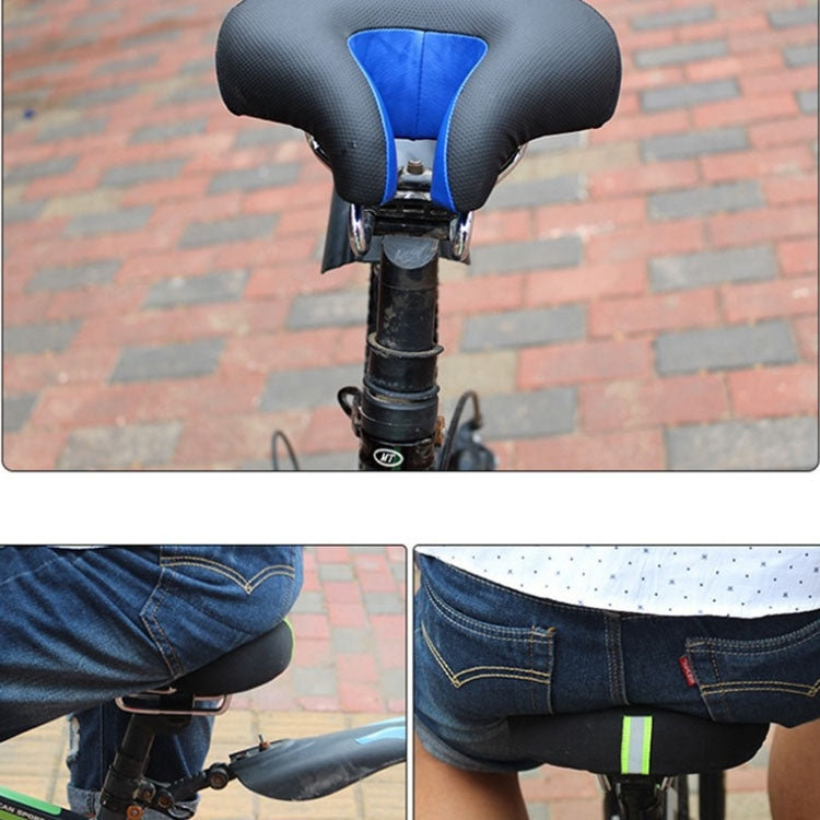 Kalsten | Silla de bicicleta sin nariz para montaña con acolchado grueso y suave (Azul)