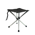 Lisslune | Taburete portátil retráctil de acero inoxidable para exteriores, silla plegable para camping, playa y pesca, Especificaciones: L