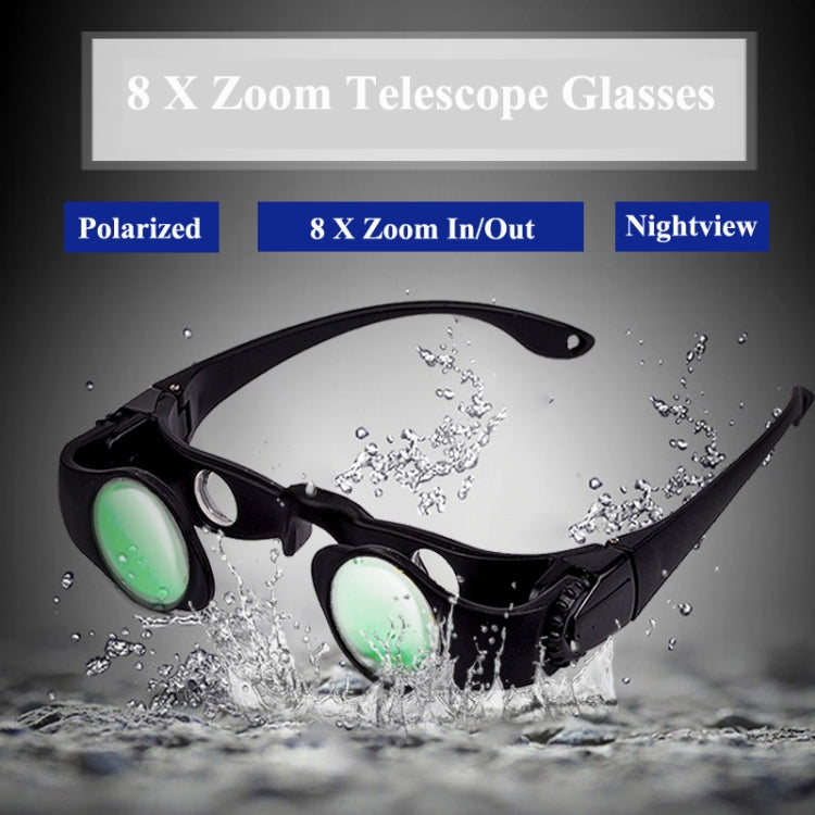 Lisslune | Binoculares de Pesca 8x con Telescopio Zoomable, Estilo: Telescopio + Clip de Tres Colores