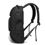 BANGE BG-7216plus Protección contra Robos Mochila de Viaje Impermeable para Hombre Bolsa para Laptop de 15.6 Pulgadas (Negro)