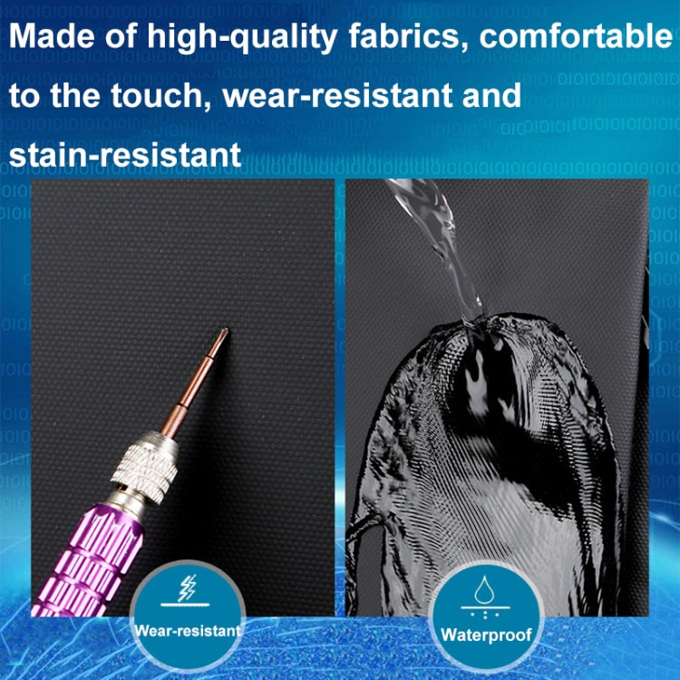 Mochila para laptop impermeable expandible para negocios con puerto USB (Negro)