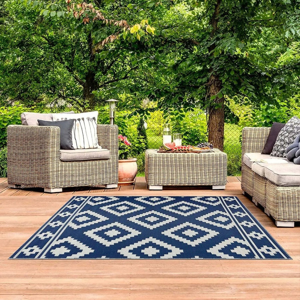 PATIOLOOM – Alfombra de jardín exterior de alta calidad, fácil de limpiar y resistente a la intemperie