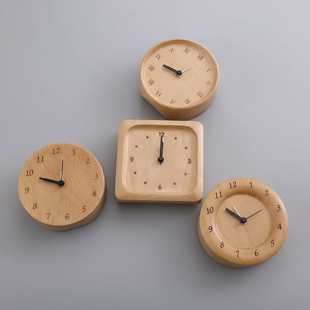 WOODMORN – Réveil élégant en bois de hêtre pour un intérieur stylé