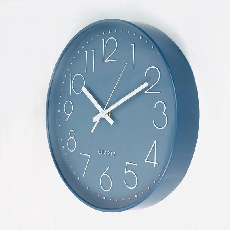 SMOOTHTIME – Reloj de pared silencioso de 12 pulgadas, sin tictac, para decoración moderna