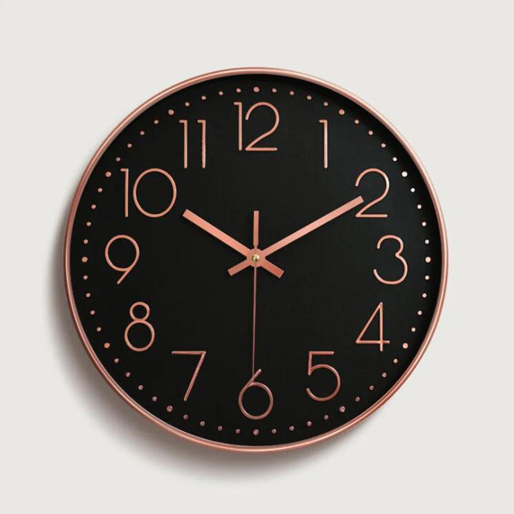 SMOOTHTIME – Reloj de pared silencioso de 12 pulgadas, sin tictac, para decoración moderna
