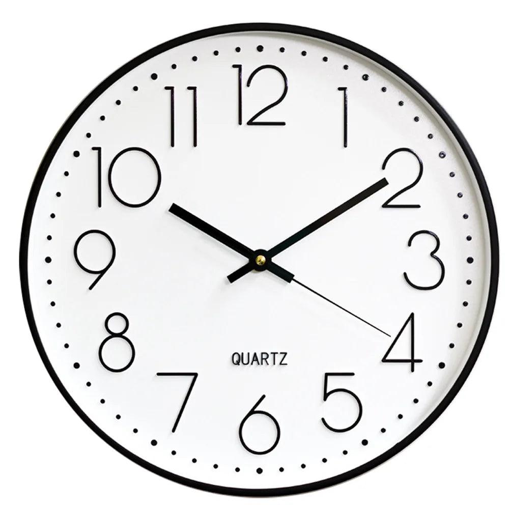 SMOOTHTIME – Reloj de pared silencioso de 12 pulgadas, sin tictac, para decoración moderna