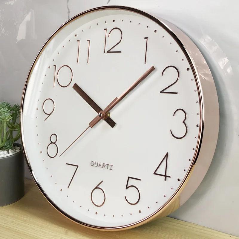 SMOOTHTIME – Reloj de pared silencioso de 12 pulgadas, sin tictac, para decoración moderna
