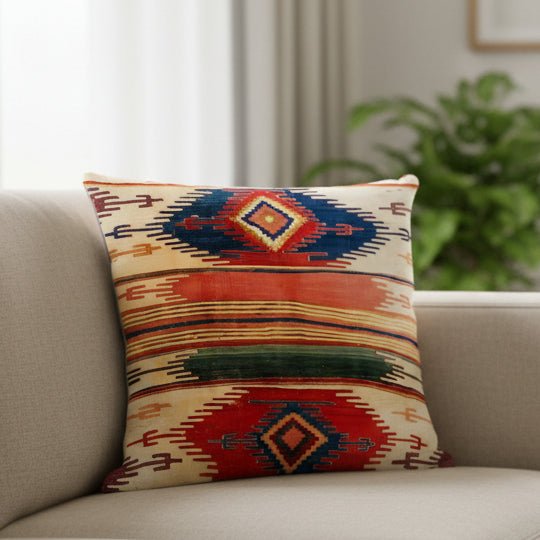 BOHOVA – Funda de cojín boho elegante para acentos cálidos en el hogar