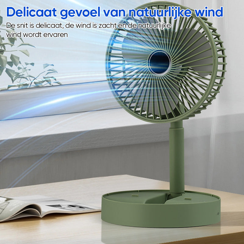 Ventilador de Mesa de Diseño Telescópico Portátil con Funcionamiento Silencioso